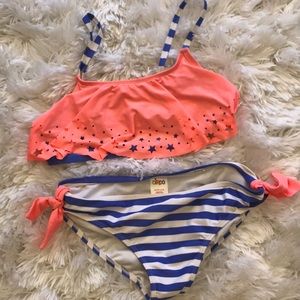 cute ruffles sailor bikini!